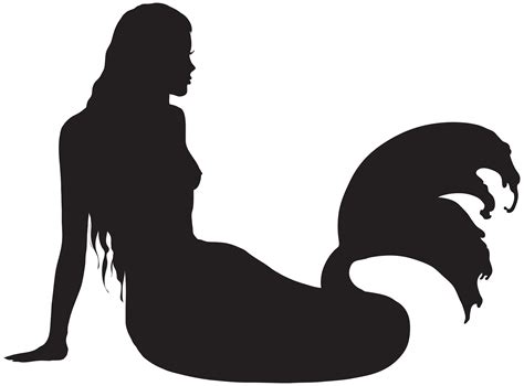 Mermaid Silhouette Clipart At Getdrawings Free Download