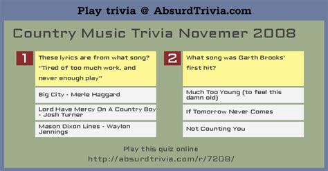 Country Music Trivia Questions With Answers If You Love Music And You
