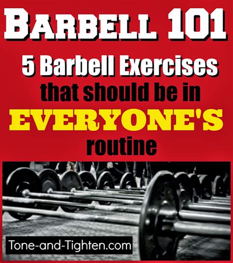 Beginning Barbell Exercises Total Body Workout