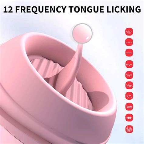 Clit Licking Vibrator Dildo G Spot Tongue Stimulator Massage