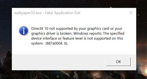 Discus and support graphics card not supported in windows 10 customization to solve the problem; It says that Directx 10 is not supported by my Graphics ...