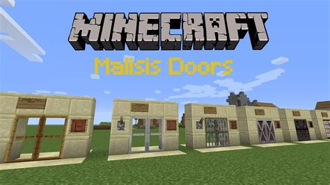 Minecraft 1112 Malisis Doors Mod Mod Review Youtube