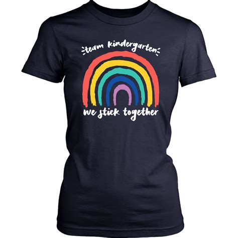 Team Kindergarten We Stick Together Rainbow Teacher Student T Shirt