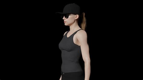 Cool Female Character Free Vr Ar Low Poly 3d Model Rigged Cgtrader