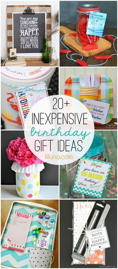 Cheap Thoughtful Birthday Gifts For Her Inexpensive Birthday Gift Ideas