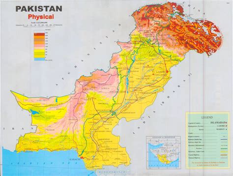 Mountain Ranges Of Pakistan Map