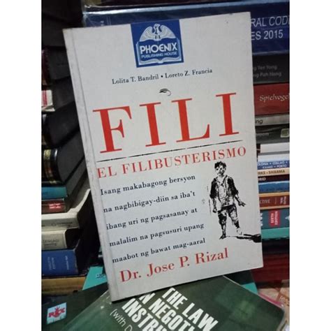 Fili El Filibusterismo By Jose Rizal Shopee Philippines
