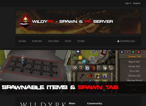 Wildypk Spawn And Pking Server Relaunching 1st Dec Rsps List
