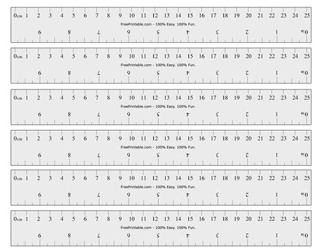 Printable Mm Actual Size Chart Printable Party Palooza