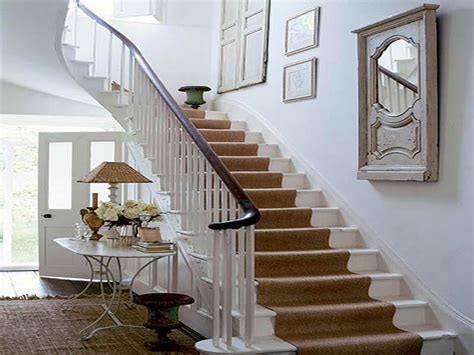 Installing these was the easiest part of my stairway renovation. Jute Stair Runner with Handle | Stairs design, White ...