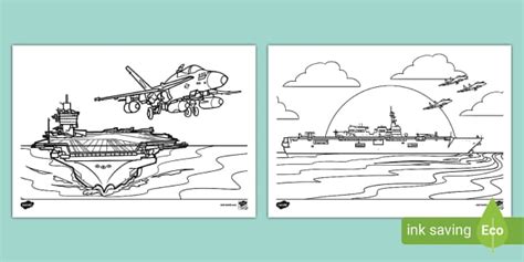 FREE Aircraft Carrier Colouring Pages Primary Resources