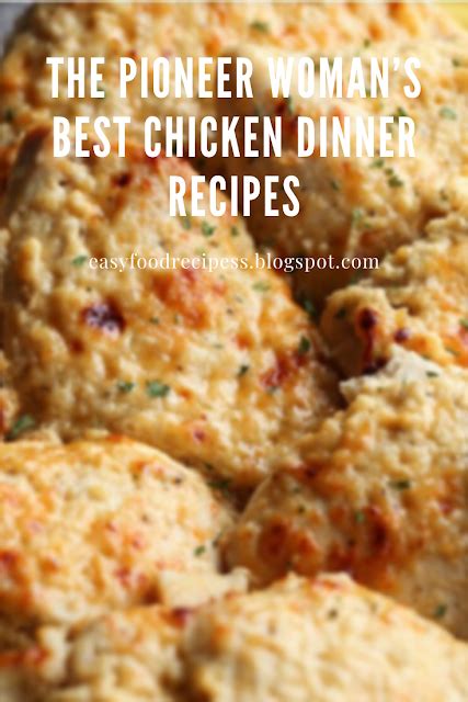 They sure do please a crowd. 310 in 2020 | Chicken dinner recipes, Pioneer woman ...