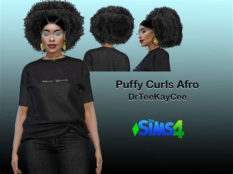 The Sims Resource Puffy Curls Afro