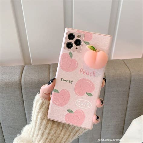 Hephone Squishy Peach Phone Case Iphone 12 Pro Max 12 Pro 12 12 Mini 11 Pro Max 11