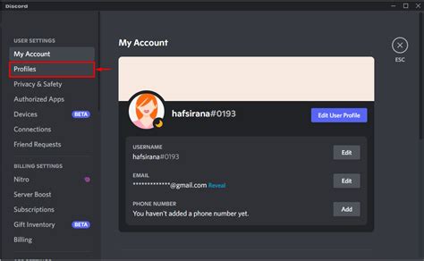 How To Customize Your Discord Profile On Pc Linux Consultant
