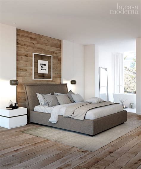 La parete dietro la testata del letto non viene spesso curata e la si lascia semplice. Parete in legno dietro il letto | Arredo camera da letto ...