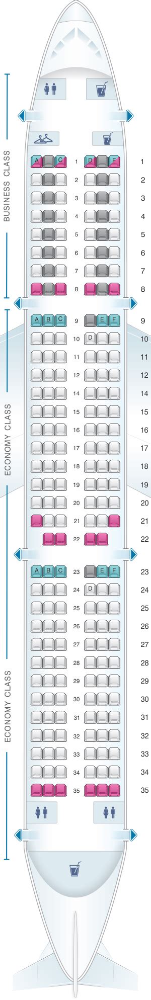 Finnair Airbus A321 Seat Map