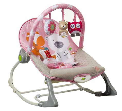 Infantso Baby Rocker And Bouncer Foldable Portable With Calming
