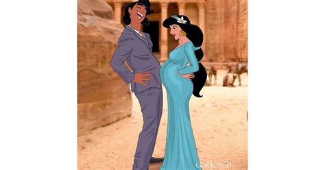 pregnant jasmine and aladdin best disney princess fan art popsugar love and sex photo 5