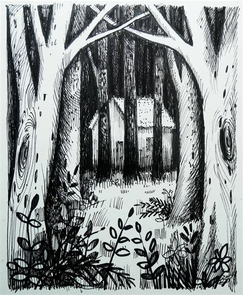 Forest Sketch Drawing At Explore Collection Of
