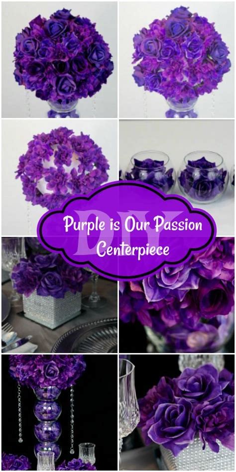 Diy Purple Passion Wedding Centerpiece In 3 Easy Steps