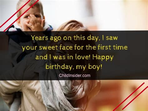 List of top 13 famous quotes and sayings about son on his first birthday to read and share with friends on your facebook, twitter, blogs. Happy first birthday wishes to my son