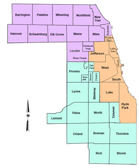 Cook County Township Map