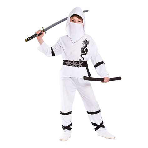 Kids New Power Ninja Japanese Samurai Warrior Martial Arts Fancy Dress