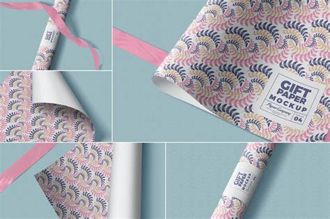 Classy Wrapping Paper Mockup Psd Template Mockup Hut