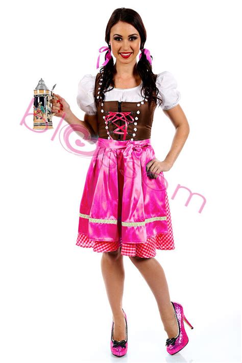 K16 Traditional Authentic Oktoberfest Beer Maid Costume Bavarian German
