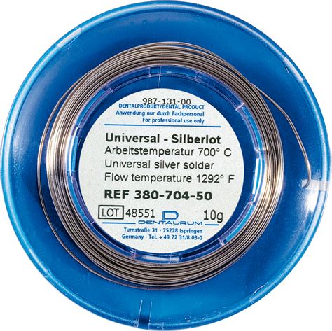 Universal Silver Solder In Rolls Dentaurum Usa Eshop