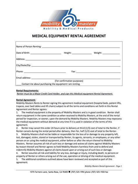 Sample Equipment Rental Agreement Complete With Ease Airslate Signnow
