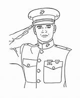 Coloring Armed Forces Marine Sheets Uniform Veterans Corps Printable Memorial Military States United American Veteran Dress Remembrance Printables Para Militar sketch template