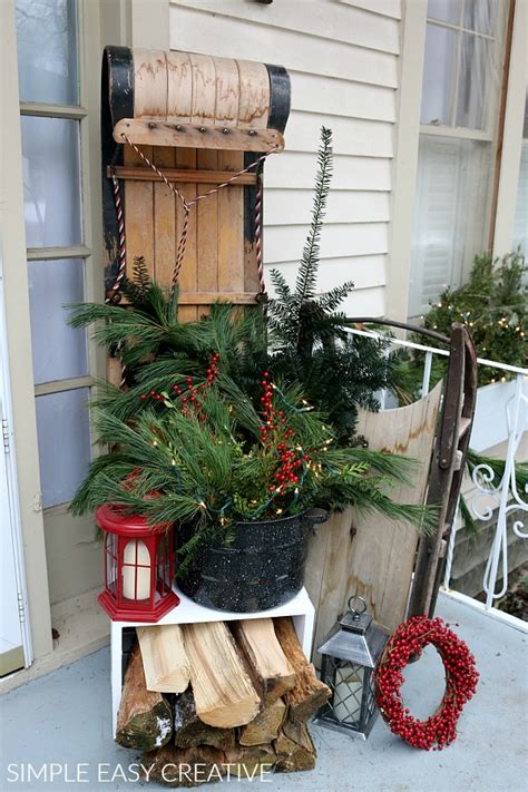 If you are looking to make some of the best holiday decor around, think diy christmas decorations this year. Christmas Porch Decor - Hoosier Homemade