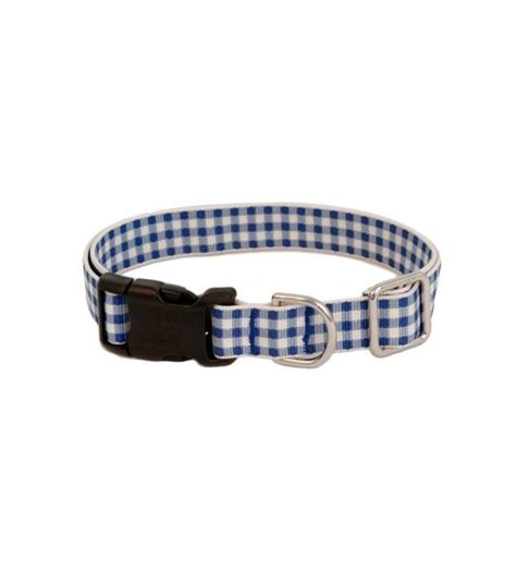 Harry Barker Gingham Dog Collar Adjustable Mooshiepets