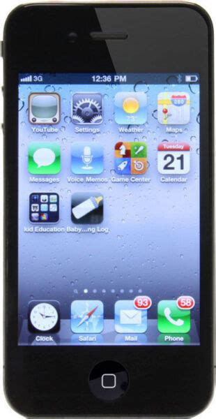 Apple Iphone 4 8gb Black Ee A1332 Gsm For Sale Online Ebay