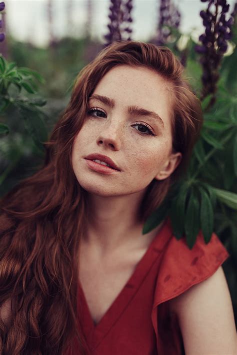 1366x768px 720p Free Download Women Women Outdoors Freckles Redhead Red Clothing Dark