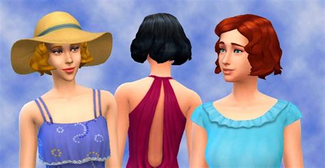 Sims 4 Hairs Mystufforigin Short Wavy Hairstyle