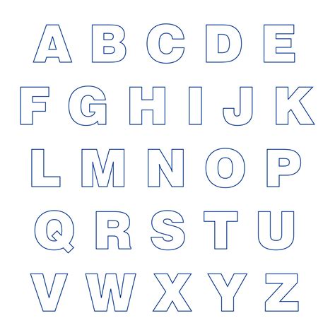 10 Best Big Printable Cut Out Letters Printableecom Early Play