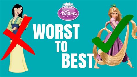 Disney Princess Ranking Worst To Best Youtube
