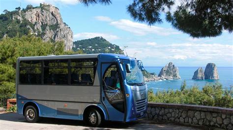 The small italian island of capri is situated 5 km from the mainland in the bay of naples, a celebrated beauty spot and coastal resort since the days of the roman republic until now. PRIVATE CAPRI BUS - Italy on a Budget tours - Italy #1 ...