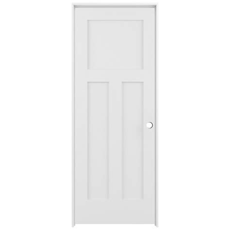 Reliabilt Shaker 30 In X 80 In White 3 Panel Craftsman Solid Core