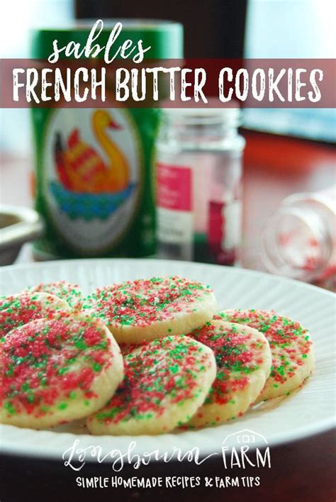 Sables French Butter Cookies Recipe Cookie Recipes French