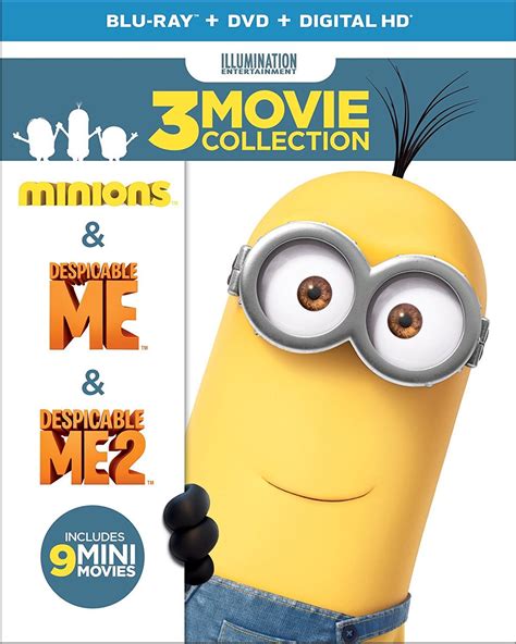 Стив карелл, кристен уиг, трей паркер и др. Despicable Me 3-Movie Collection On Blu-Ray Only $17.99!