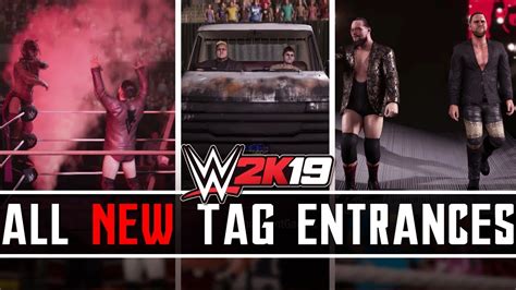 Wwe 2k19 All New Tag Team Entrances Youtube