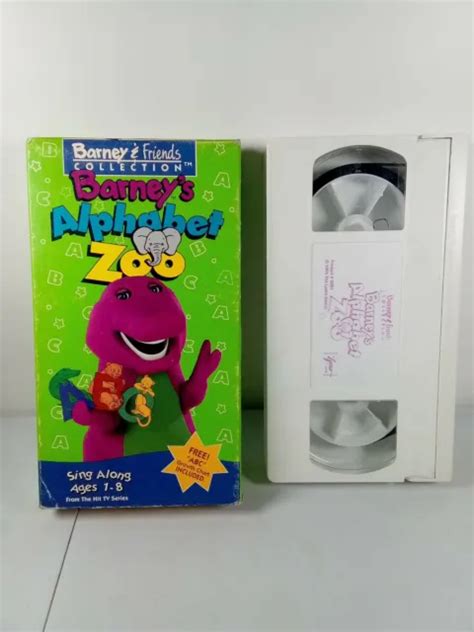 Barney Barneys Alphabet Zoo Vhs Rare Video Tape Classic Collection