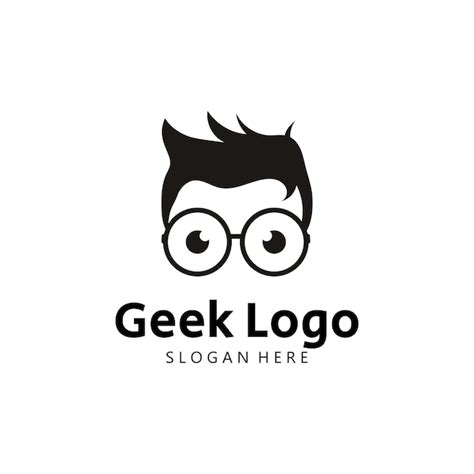 Premium Vector Geek Logo Template Vector Illustration