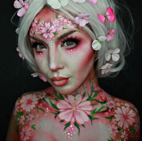 Pin By Noemi On Fantasy Makeup ‍♀️ Fantasy Makeup Flower Makeup