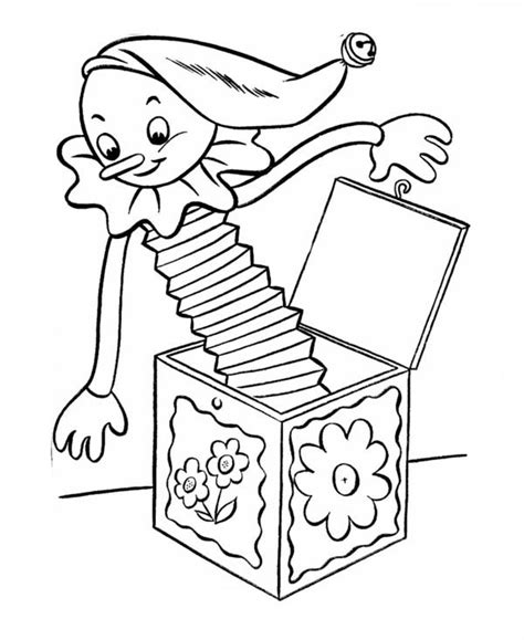 Picture Of Jack In The Box Coloring Page : Coloring Sky