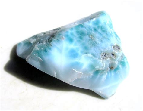 Natural Polished Larimar 104g Mineral Specimen Raw Crystal Etsy